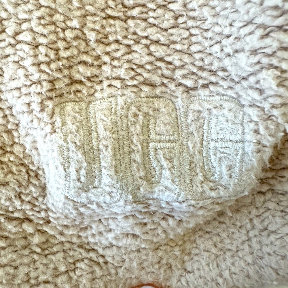 Ugg Elena Half Zip French Terry Pullover Sweatshirt in Cream - Picture 11 of 13
